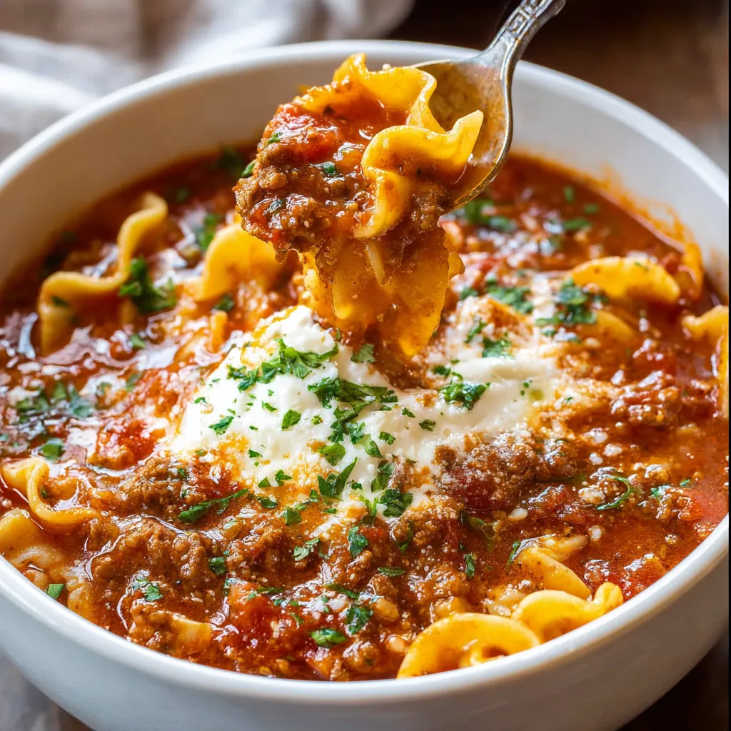 LASAGNA SOUP: BEST EVER