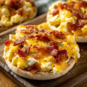 EASY ENGLISH MUFFIN PIZZAS
