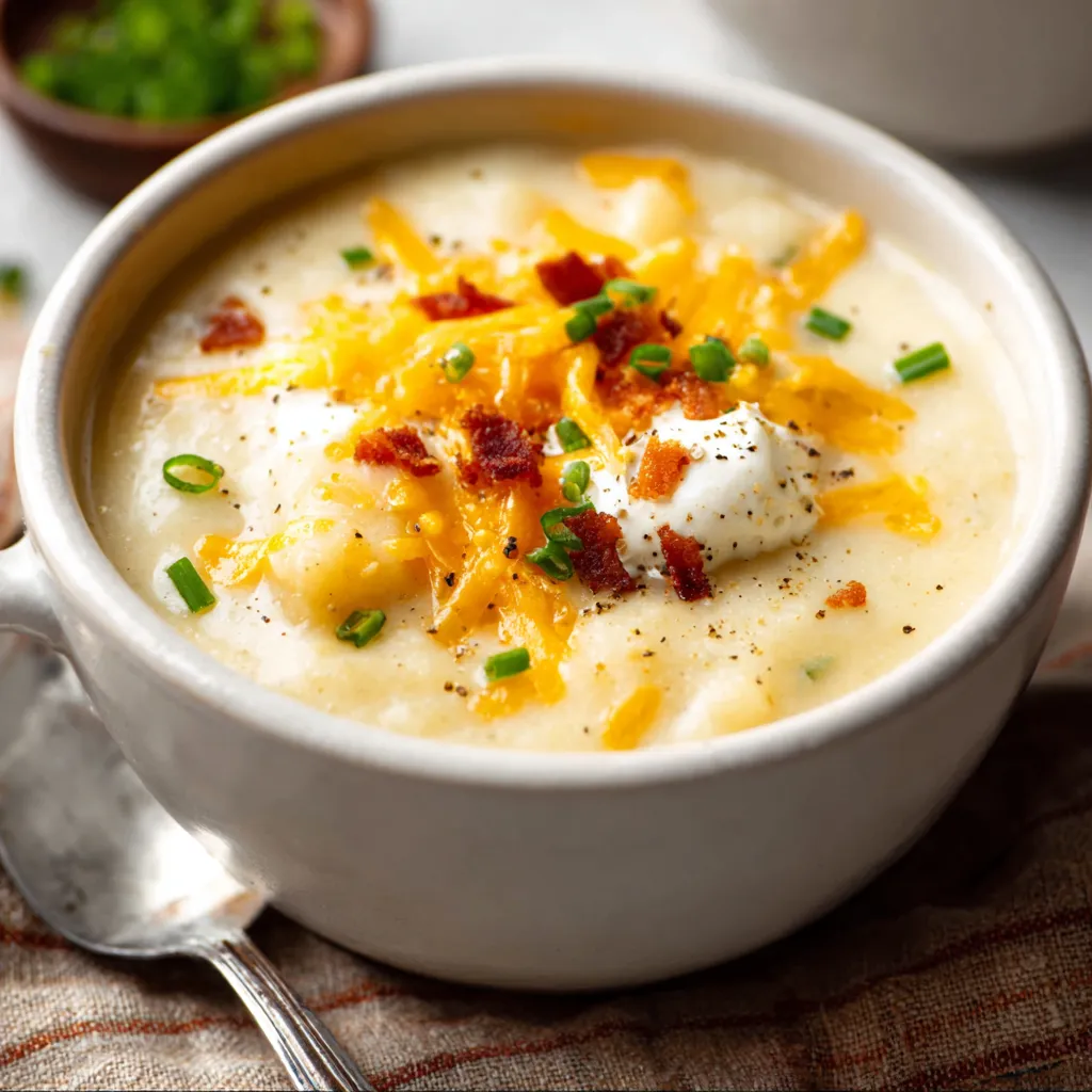 ULTIMATE CREAMY BAKED POTATO SOUP