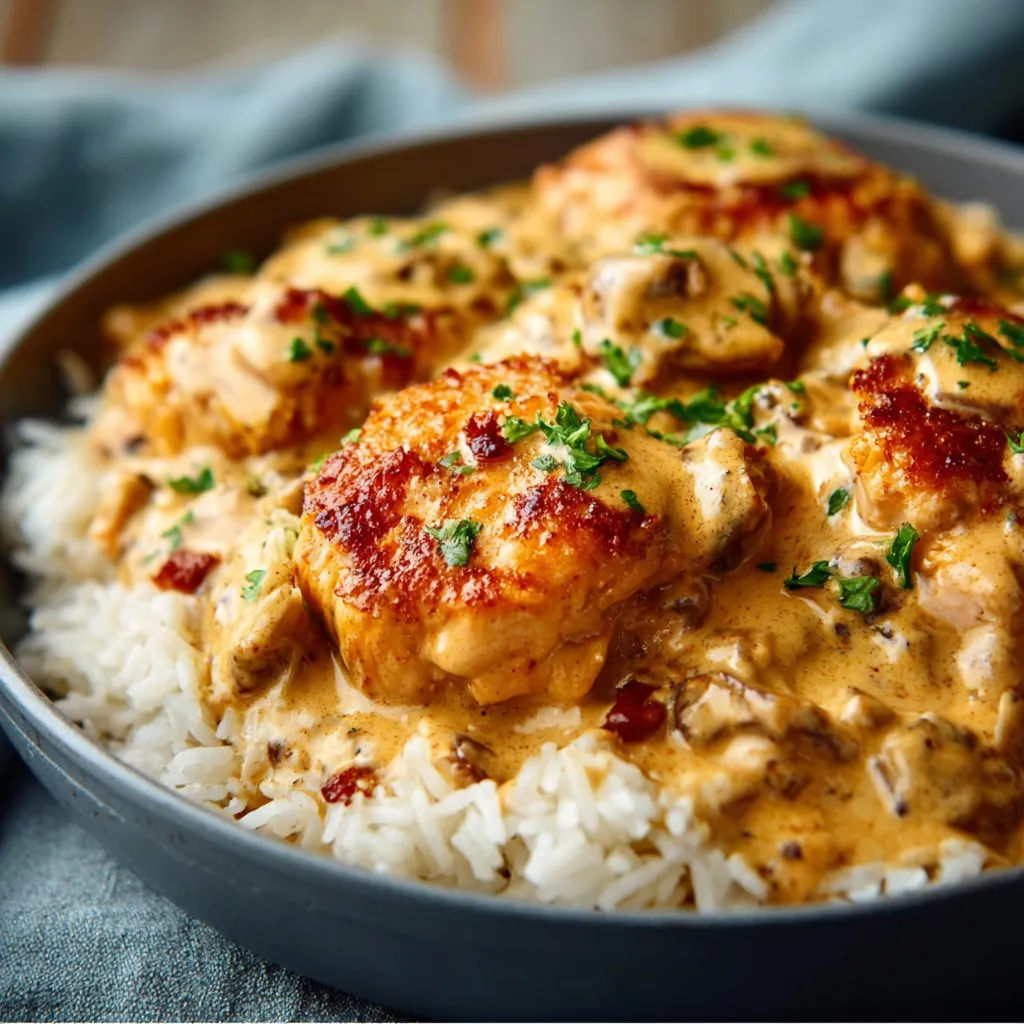 ULTIMATE CREAMY CHICKEN AND RICE