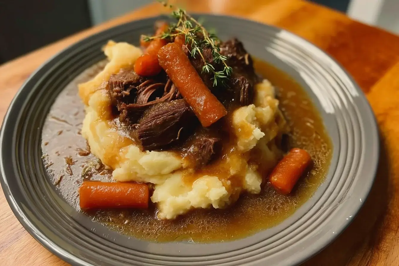 Pot Roast with Mashed Potatoes Recipe