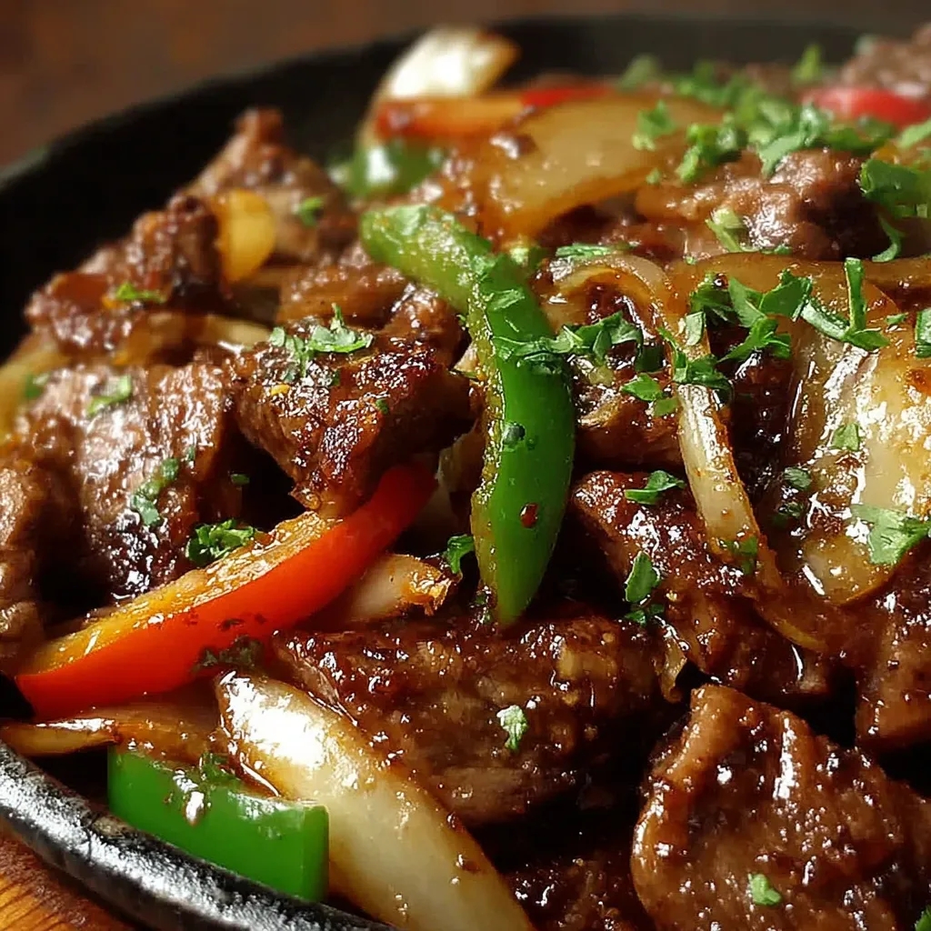 A delicious serving of Chinese Pepper Steak is showcased as a second dish image in this article.