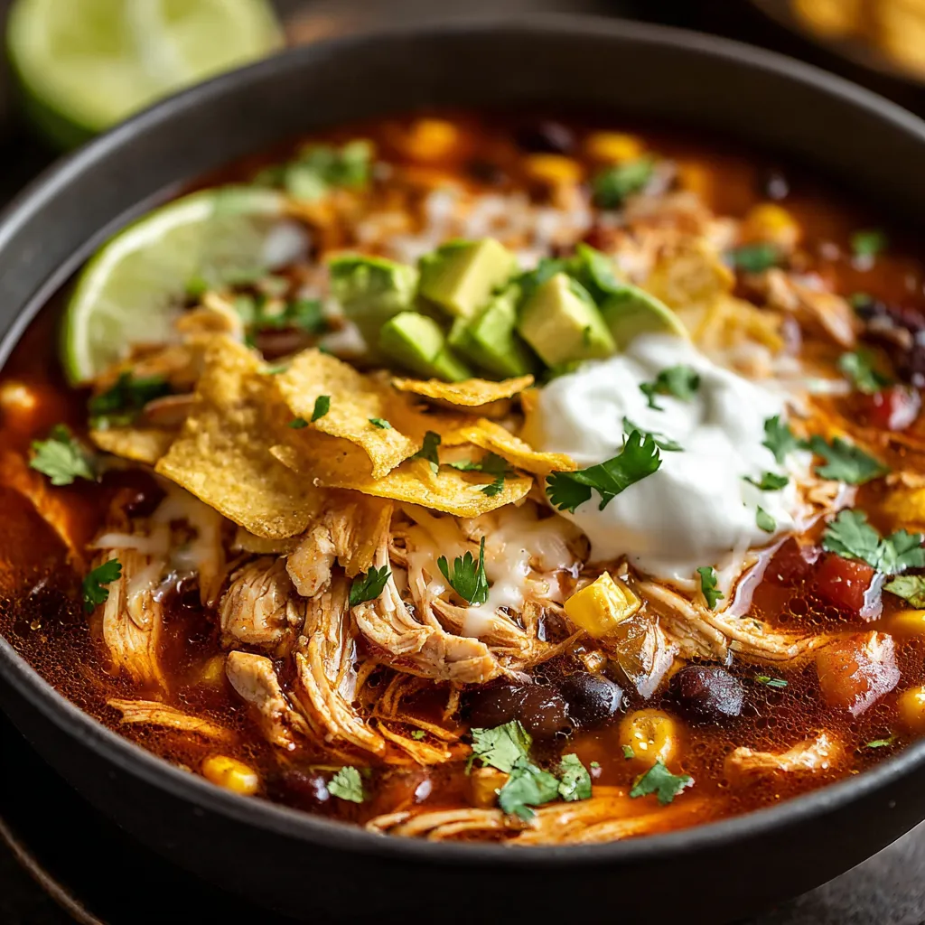A close-up shot of the baked Cheesy Dorito Casserole, revealing its cheesy and layered filling.