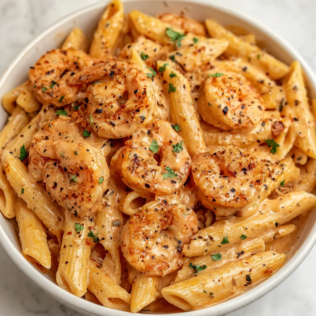 Another view of the creamy, delicious Marry Me Shrimp Pasta, perfect for a romantic dinner.