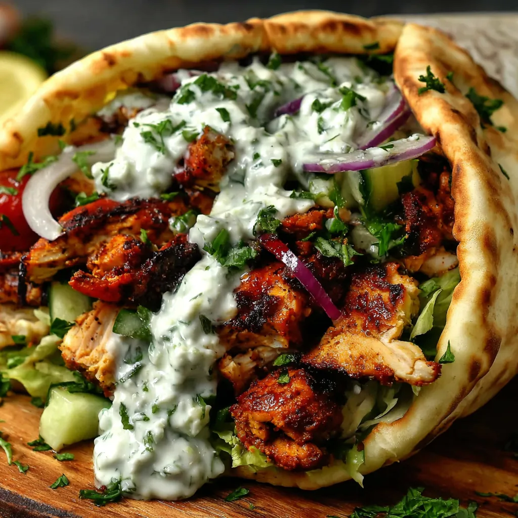 AMAZING MEDITERRANEAN CHICKEN GYROS