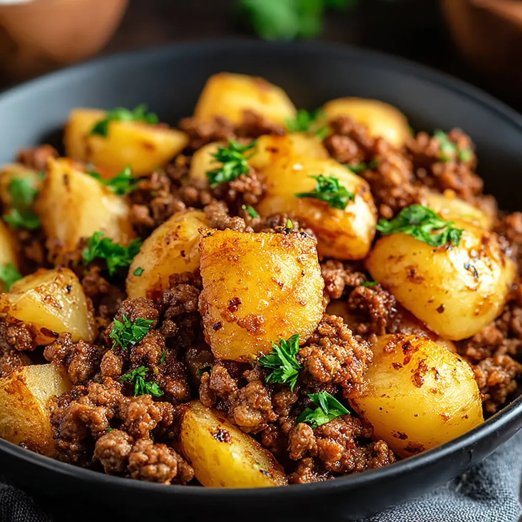 Ground Turkey Potatoes featured image showing a delicious and comforting skillet meal.