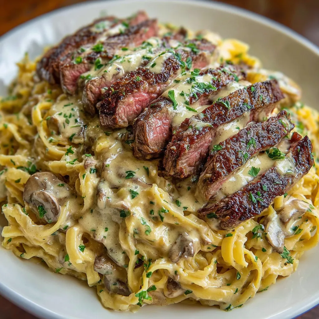 BEST STEAK PASTA EVER