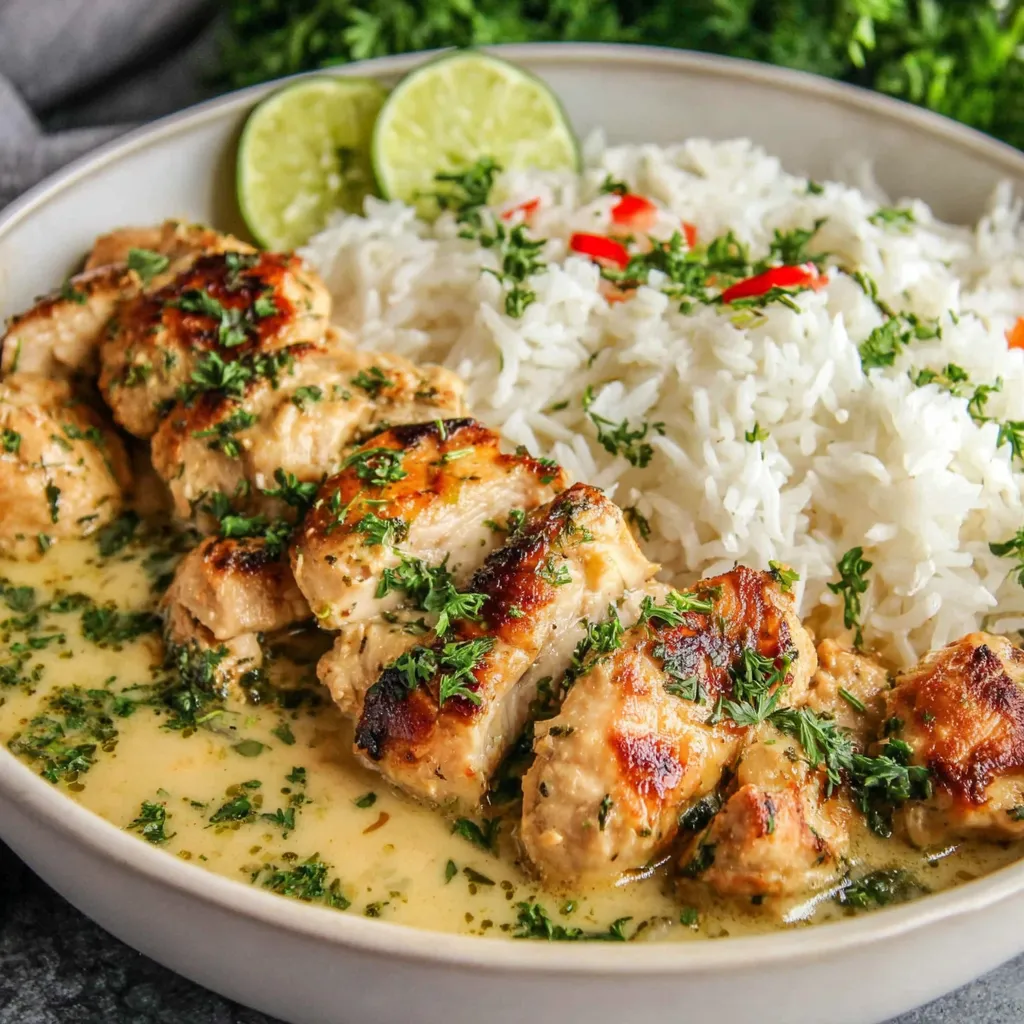 COCONUT CHICKEN AND RICE AMAZING
