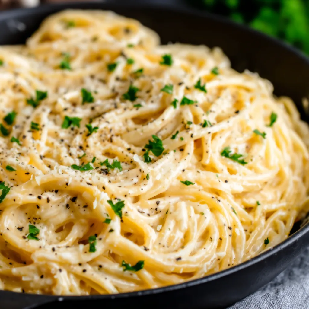 Creamy Garlic Parmesan Spaghetti served as a tempting featured image for a recipe article.