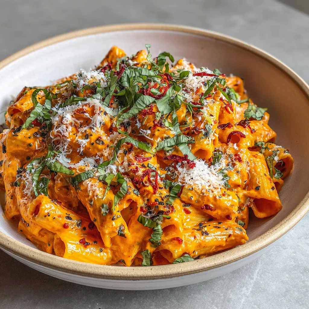 CREAMY GARLIC TOMATO PASTA EASY