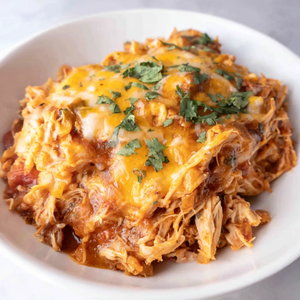 EASY CHICKEN ENCHILADA CASSEROLE