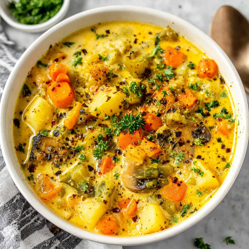 EASY CREAMY VEGETABLE SOUP