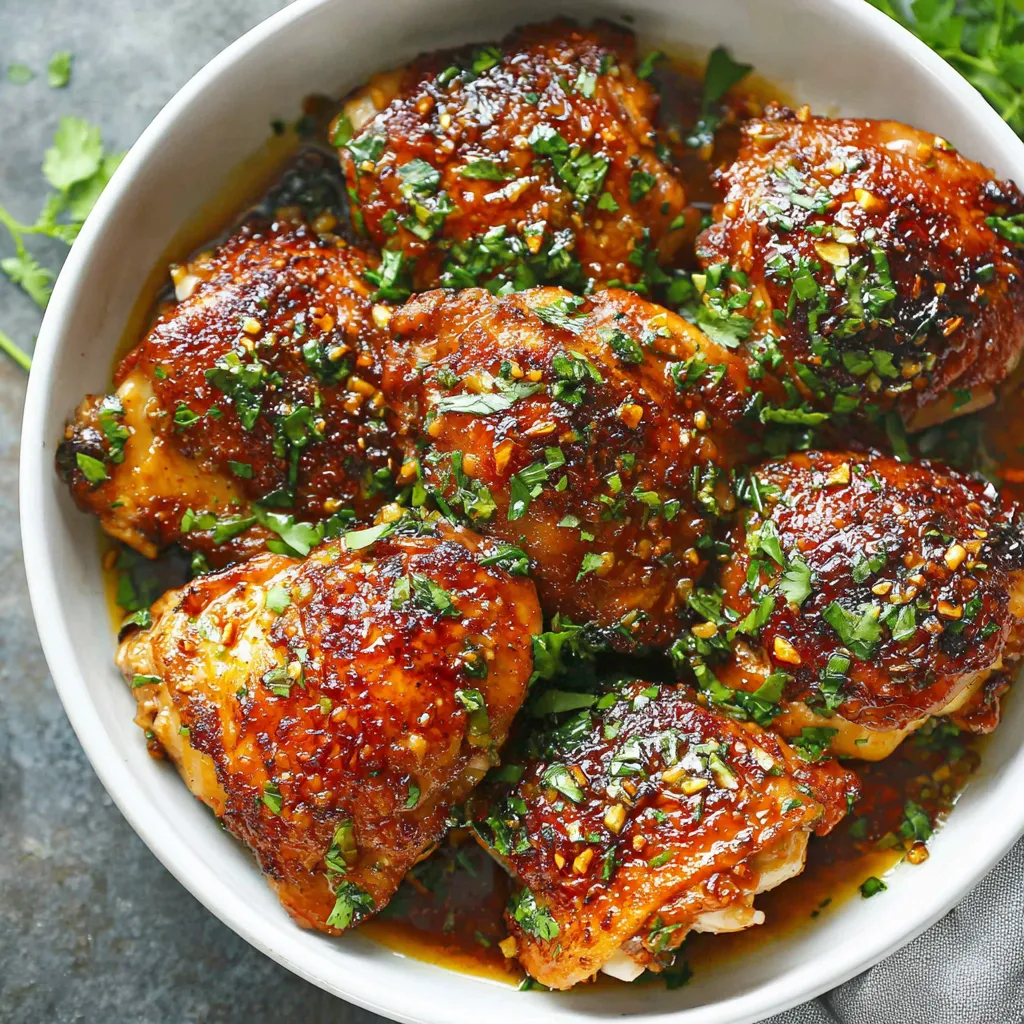 Delicious Honey Garlic Chicken is pictured as the featured image for this recipe.