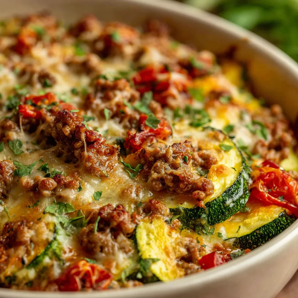 GROUND TURKEY ZUCCHINI CASSEROLE IRRESISTIBLE