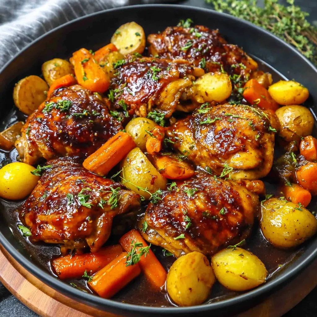 Instant Pot Chicken & Veggie is a delicious and easy meal shown as a flavorful featured image.