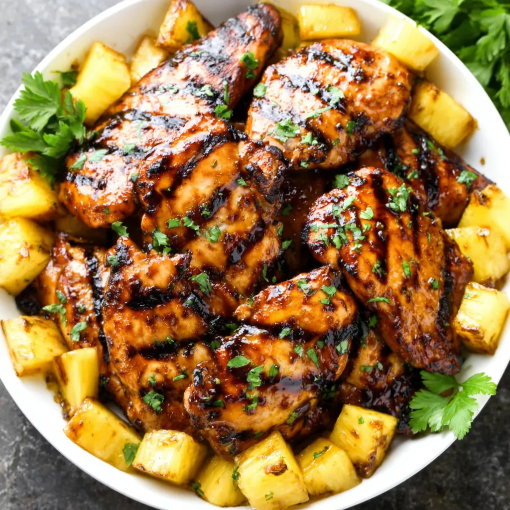 Brown Sugar Pineapple Chicken is shown as a delicious and easy weeknight dinner option in this featured image.