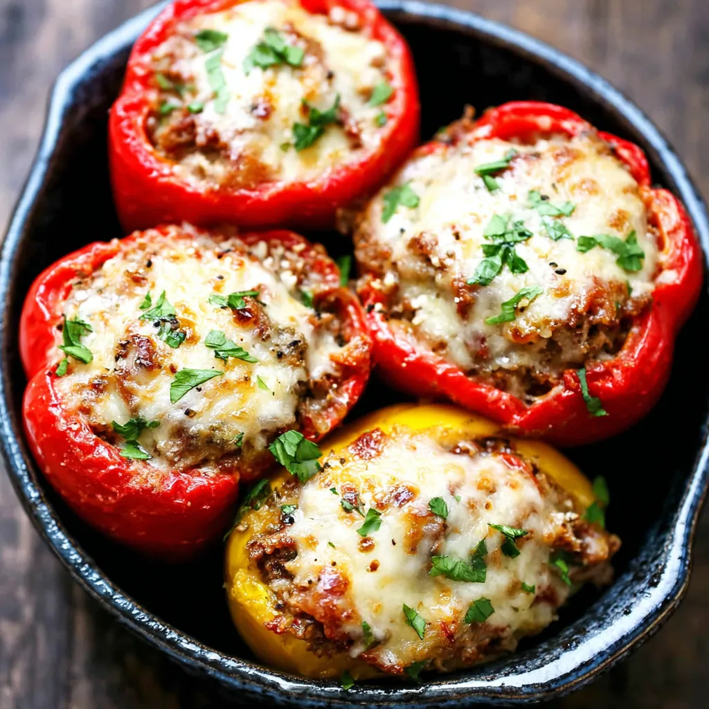 IRRESISTIBLE EASY STUFFED BELL PEPPERS