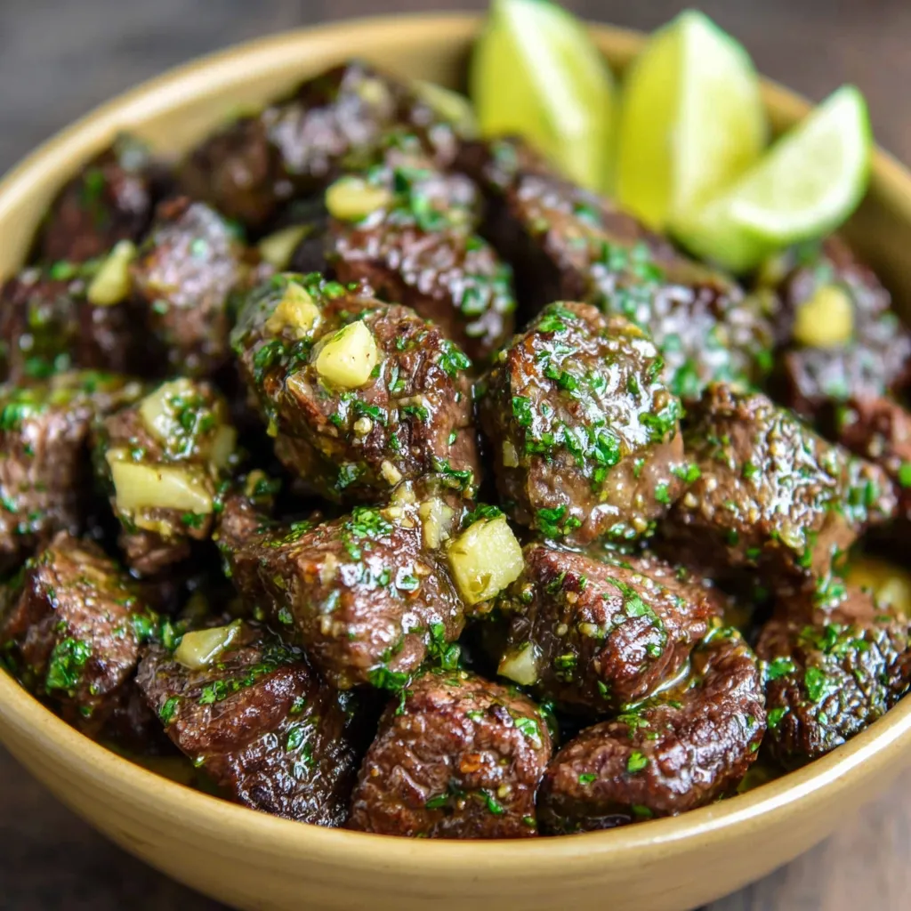 IRRESISTIBLE HIGH PROTEIN SLOW COOKER GARLIC BUTTER BEEF BITES