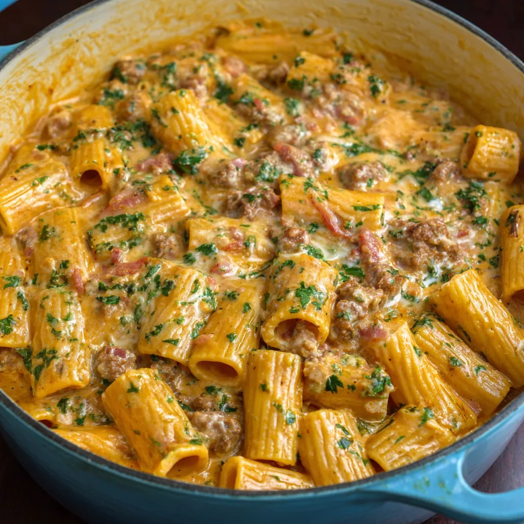 IRRESISTIBLE ITALIAN SAUSAGE RIGATONI