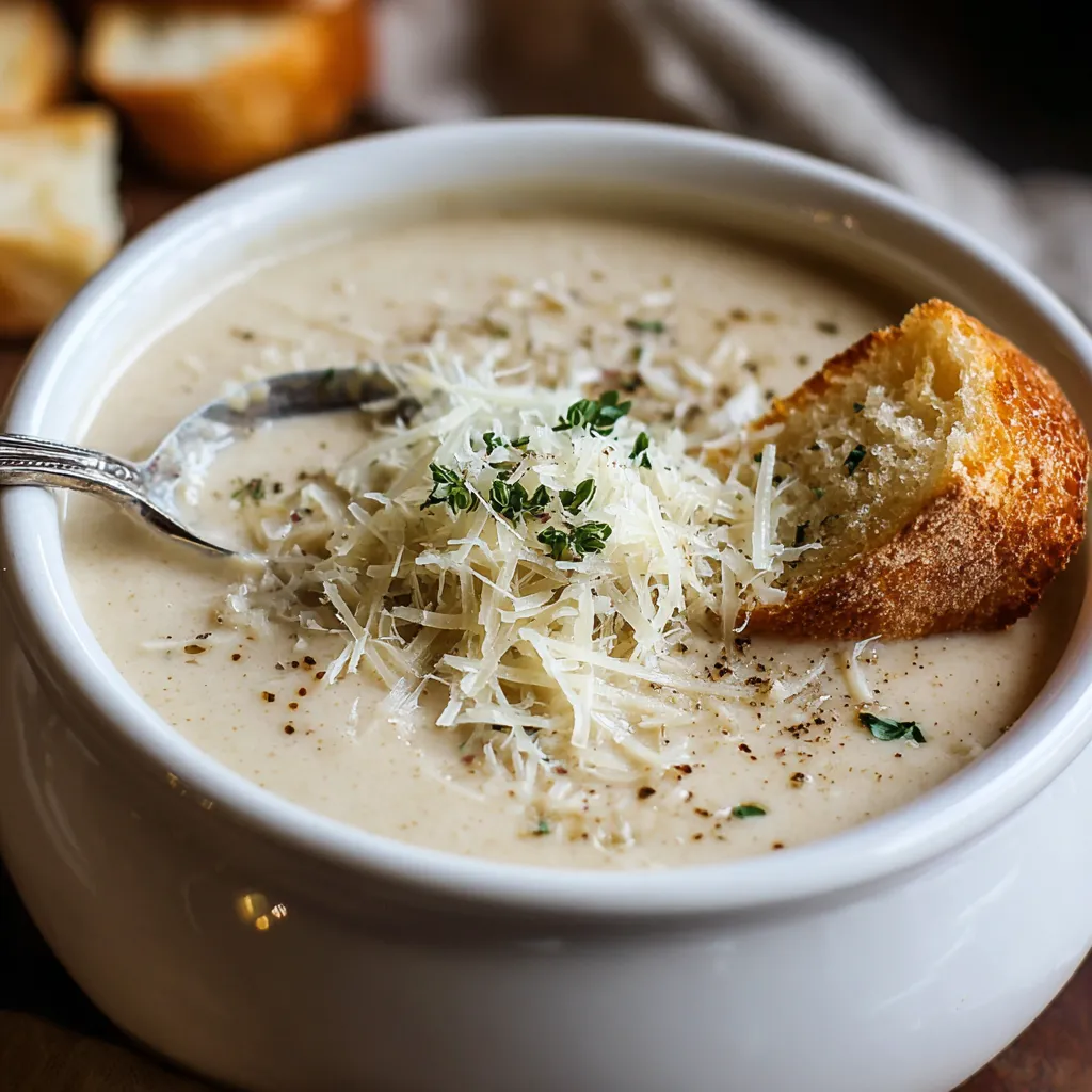 IRRESISTIBLE TUSCAN PARMESAN CREAM SOUP