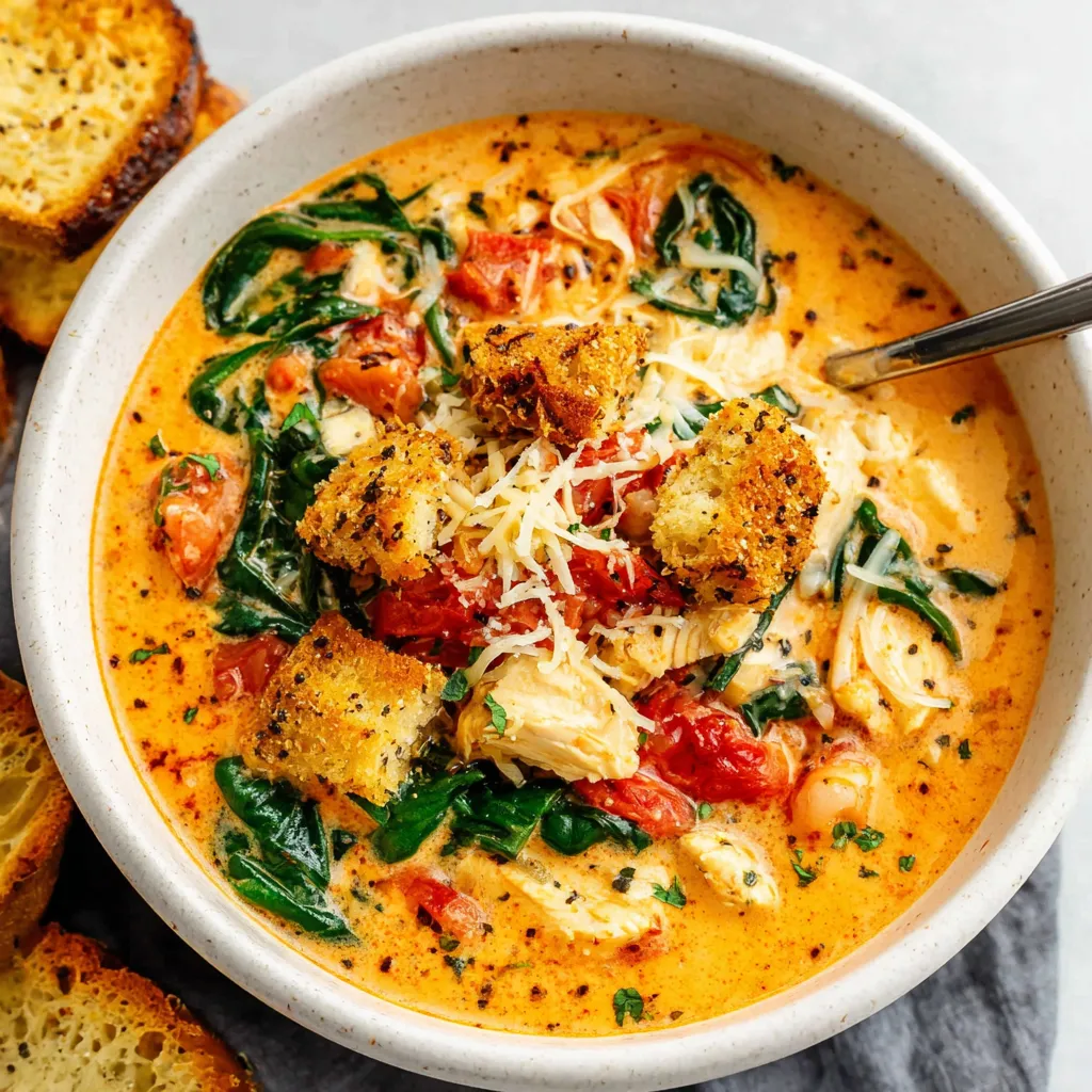 Marry Me Chicken Soup featured image showcases the creamy, flavorful dish, tempting viewers to try the recipe.