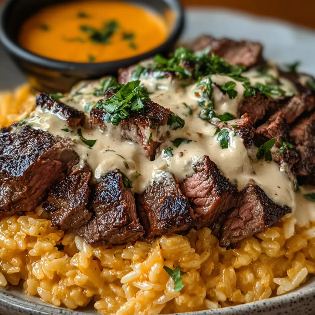 ULTIMATE STEAK & QUESO RICE