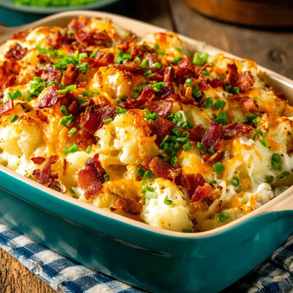 Second image showcasing the Creamy Loaded Potato Ranch Chicken Casserole, ready to be served and enjoyed.
