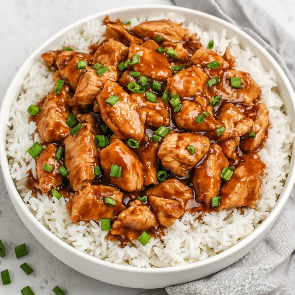 Sweet Hawaiian Crockpot Chicken simmers in a slow cooker, showcasing its easy preparation and delicious, tropical flavors.