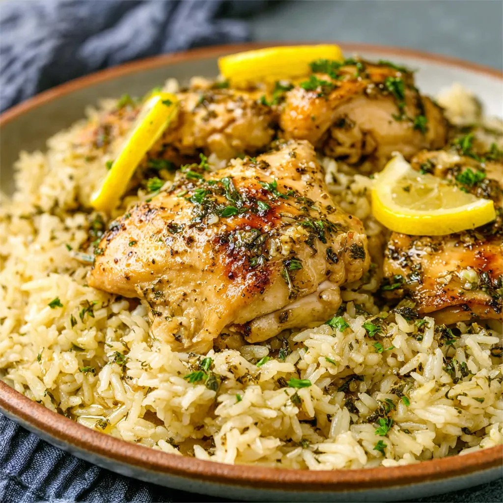 Close-up of flavorful Slow Cooker Lemon Herb Chicken in a slow cooker, ready to be served.