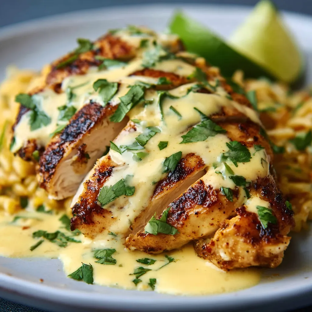 Mexican Chicken with Cheese Sauce Recipe featured image showcases a delicious and cheesy chicken dish.