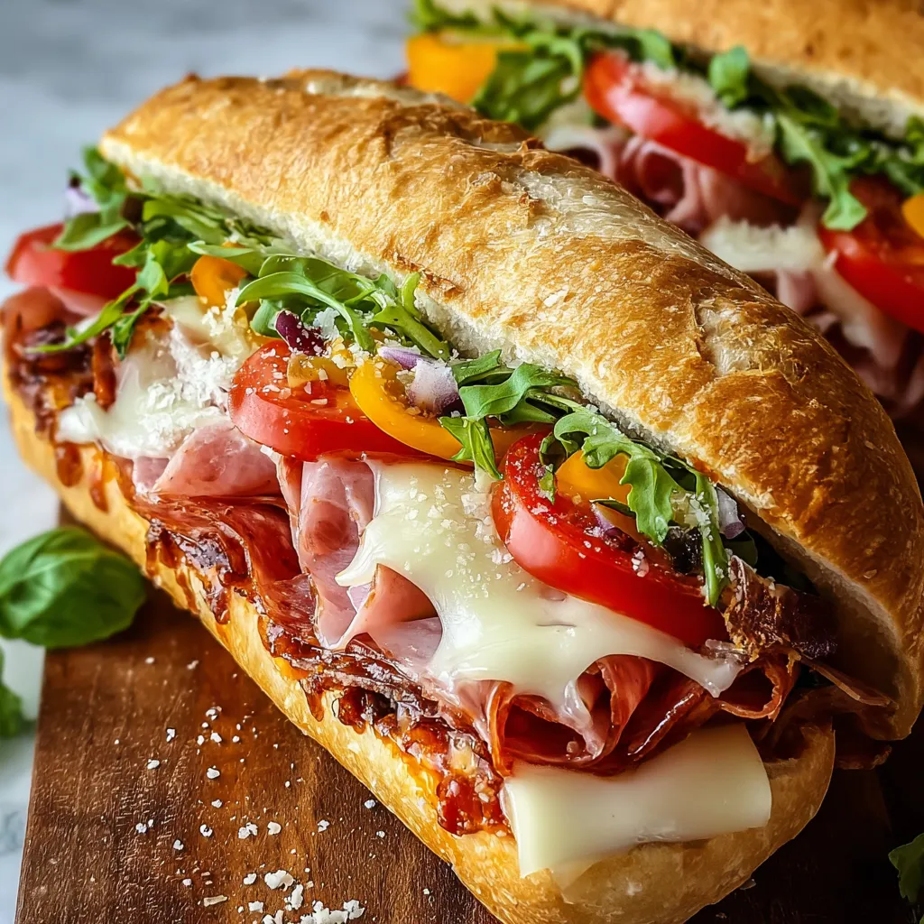 BEST BAKED ITALIAN GRINDER SANDWICHES