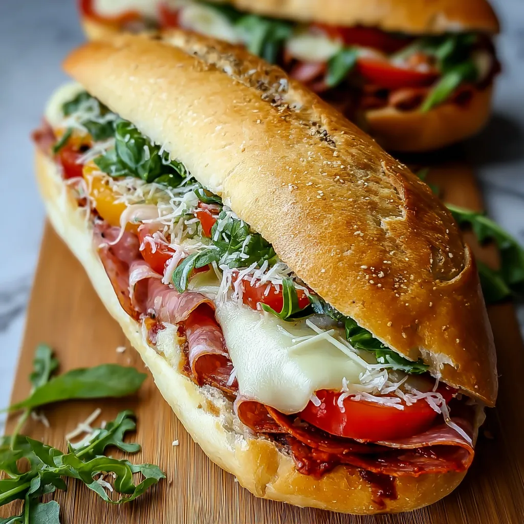 BEST BAKED ITALIAN GRINDER SANDWICHES