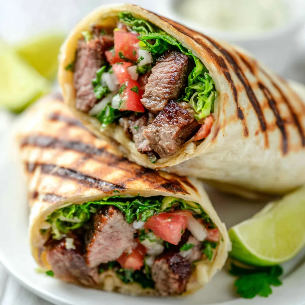 A delicious-looking Carne Asada Burrito is presented as the featured image for a food article.
