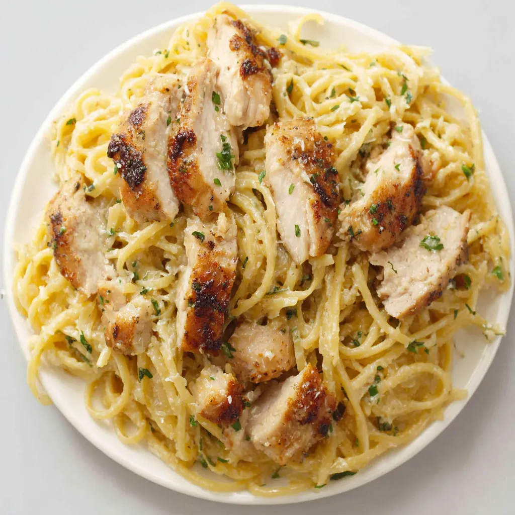CHICKEN GARLIC PARMESAN PASTA IRRESISTIBLE