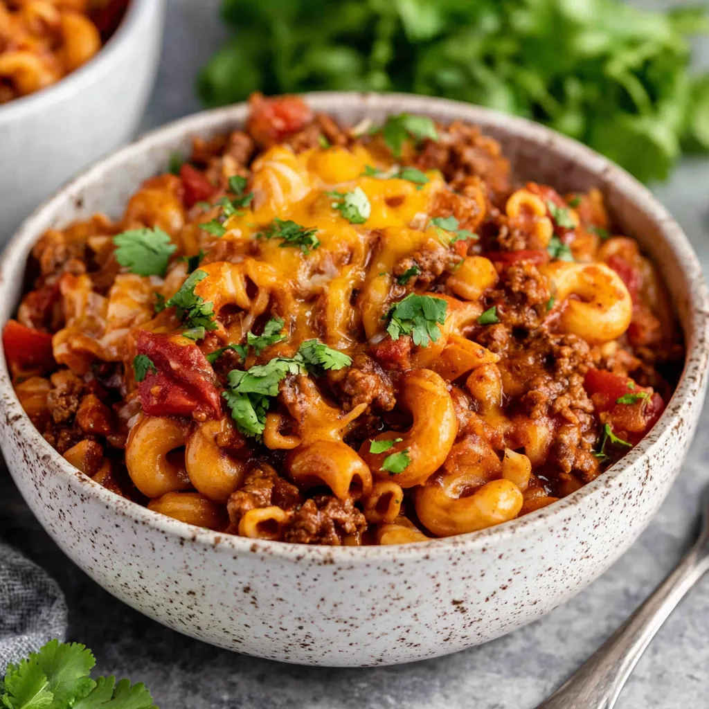 CROCK POT CHEDDAR CHILI MAC EASY