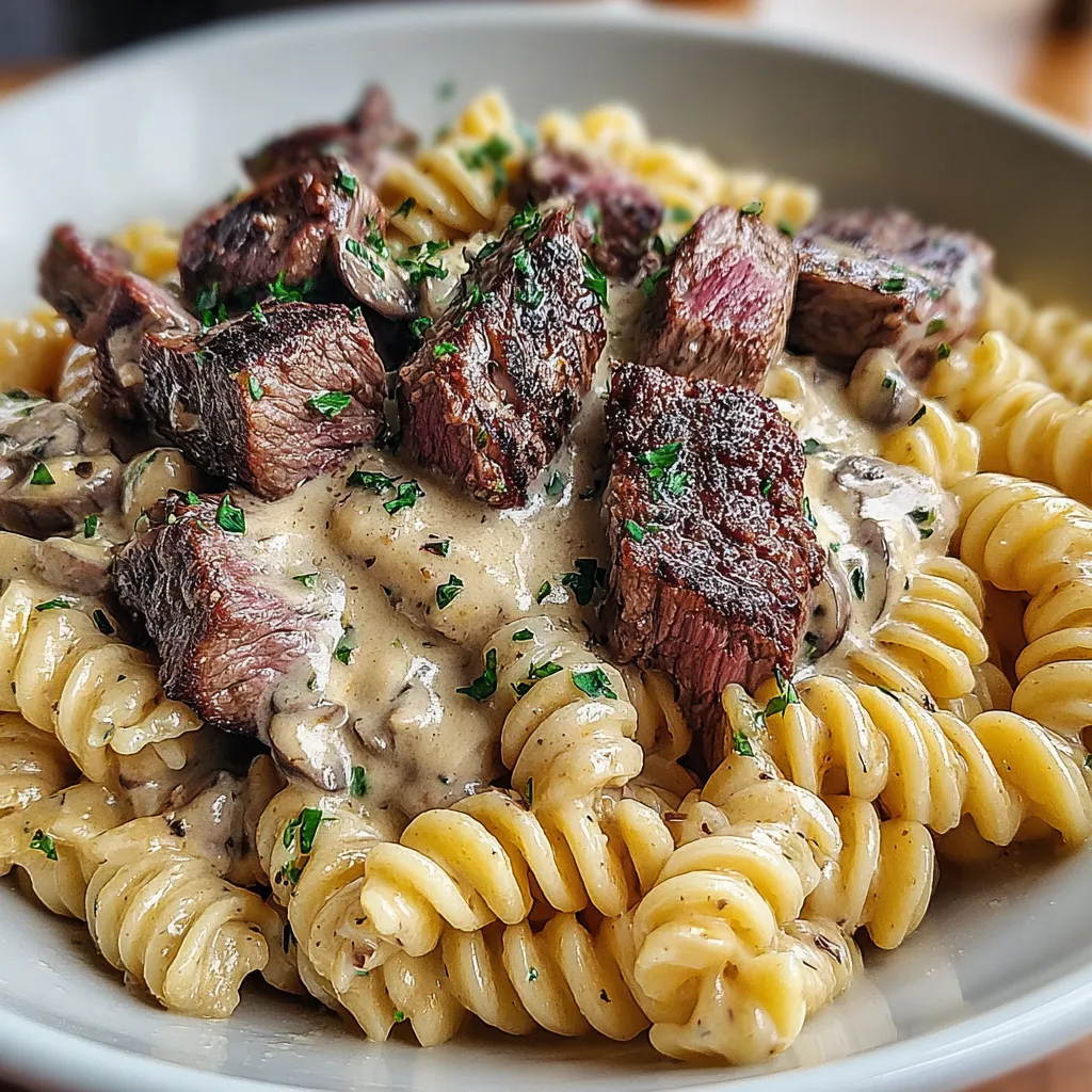 Creamy Steak Pasta featured image showcasing a delicious and rich pasta dish with steak.