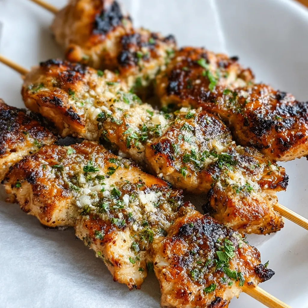 GRILLED RANCH GARLIC PARMESAN CHICKEN SKEWERS ULTIMATE