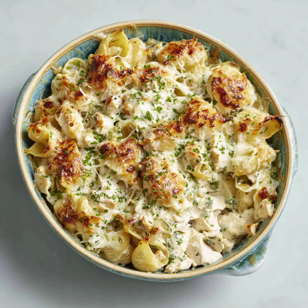 IRRESISTIBLE CHEESY CHICKEN PASTA BAKE