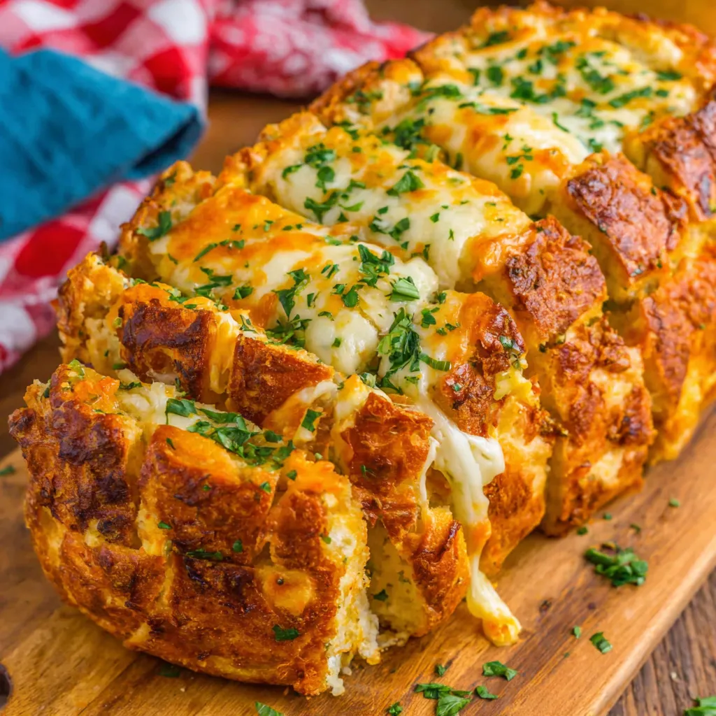 IRRESISTIBLE CHEESY GARBAGE BREAD