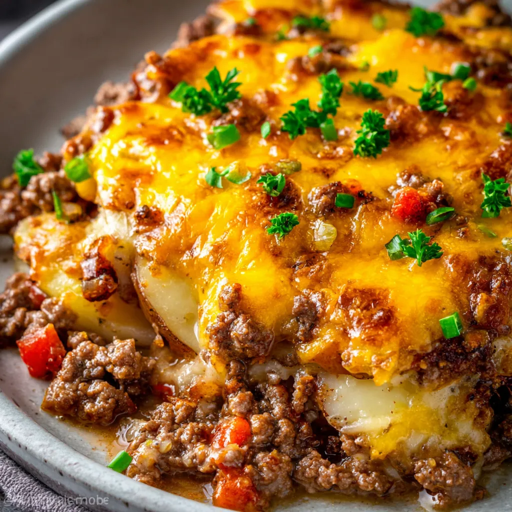 IRRESISTIBLE HOBO CASSEROLE GROUND BEEF