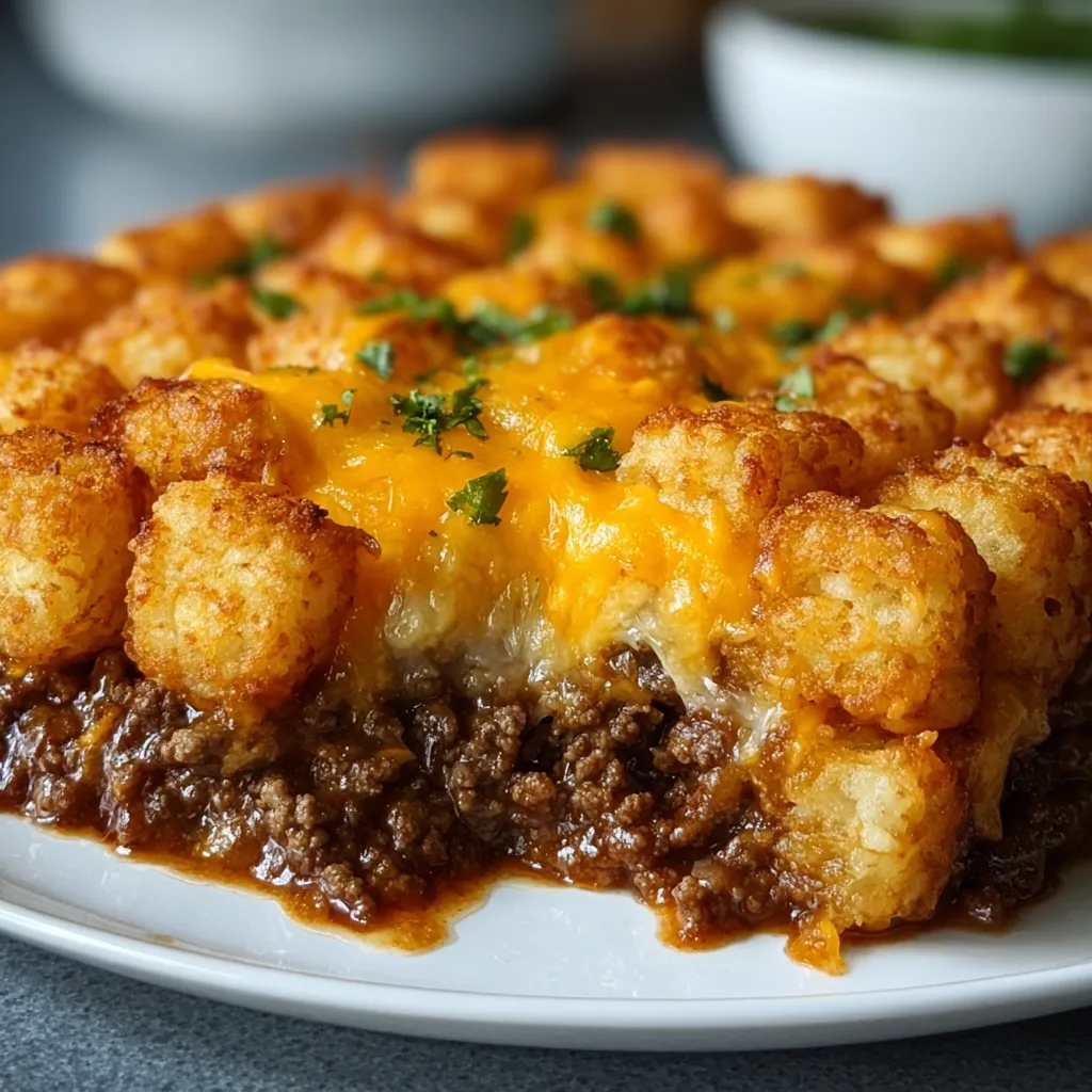 IRRESISTIBLE TATER TOT CASSEROLE