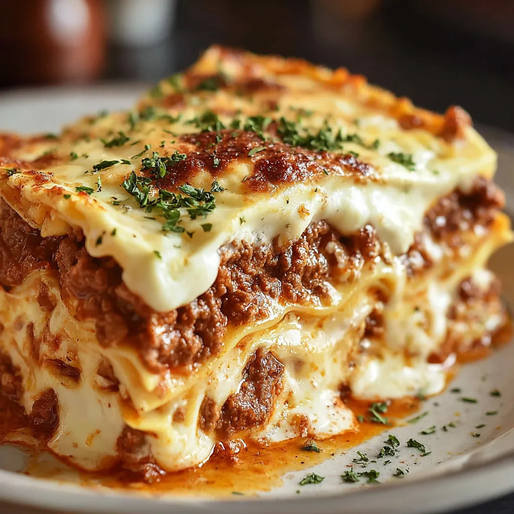 A delicious baked dish of Million Dollar Lasagna is shown as the featured image for a food blog post.