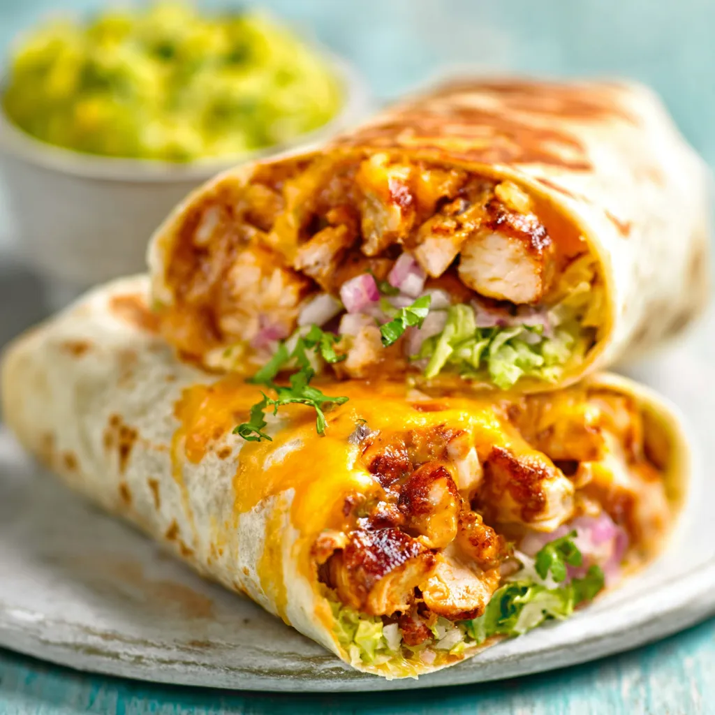 A delicious-looking Chicken Burrito is the featured image for this recipe.