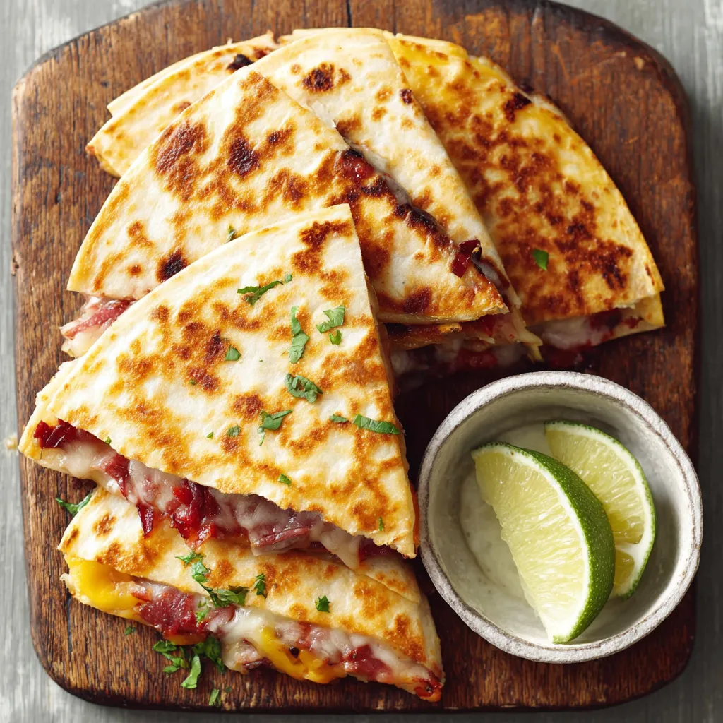 SMOKY BBQ CHICKEN QUESADILLAS PERFECT