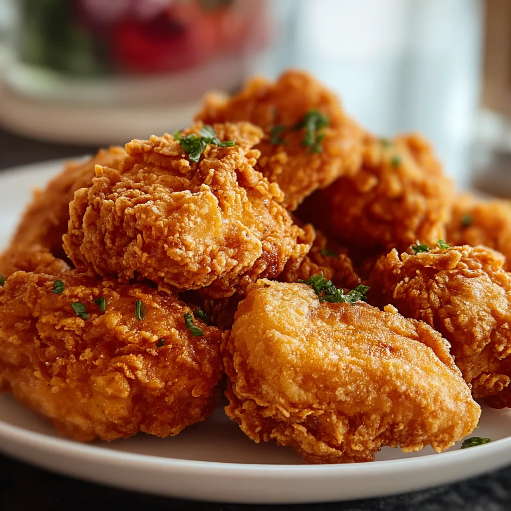 Close-up of prepared Southern Fried Chicken Batter ready for coating chicken pieces.