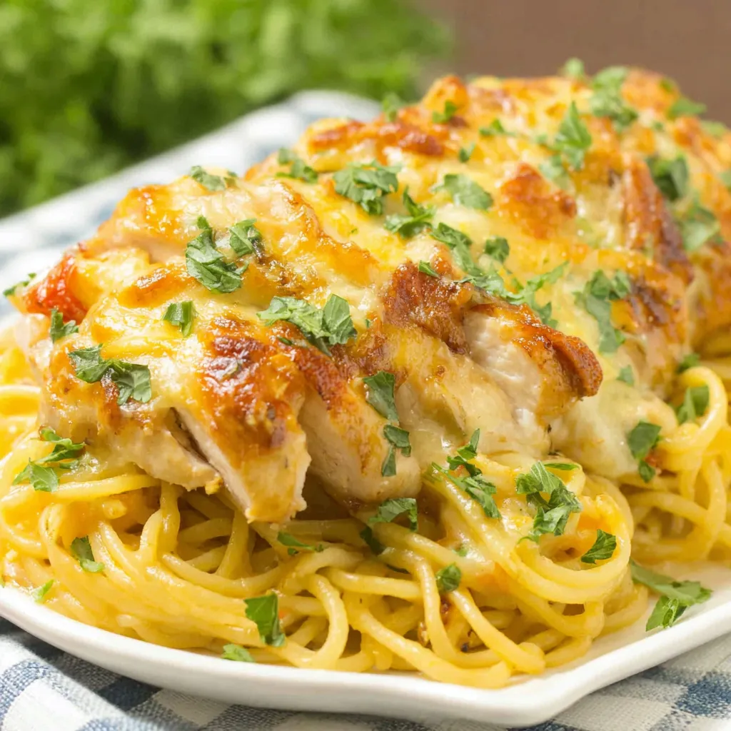 AMAZING MONTEREY CHICKEN SPAGHETTI
