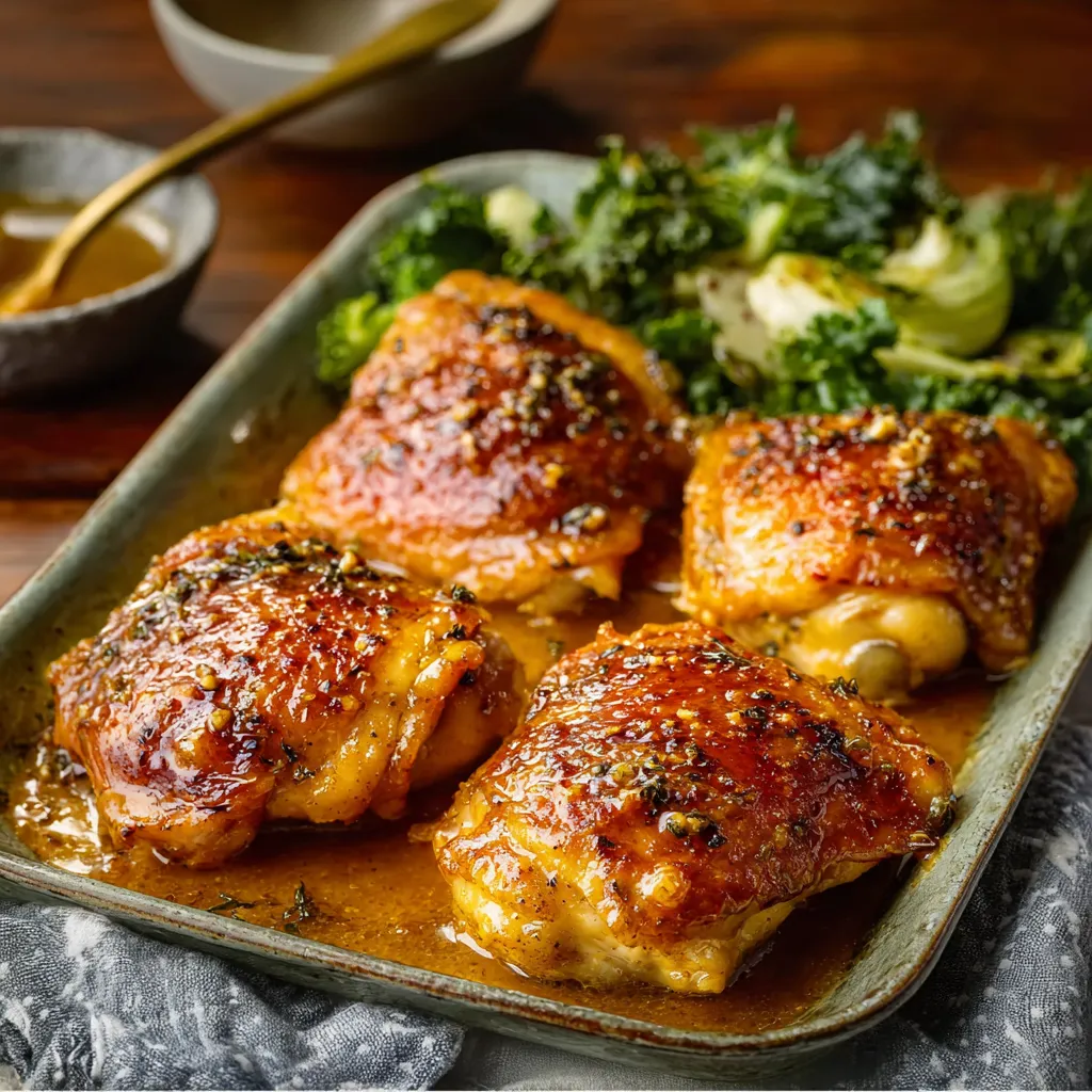 BEST BAKED HONEY MUSTARD CHICKEN THIGHS