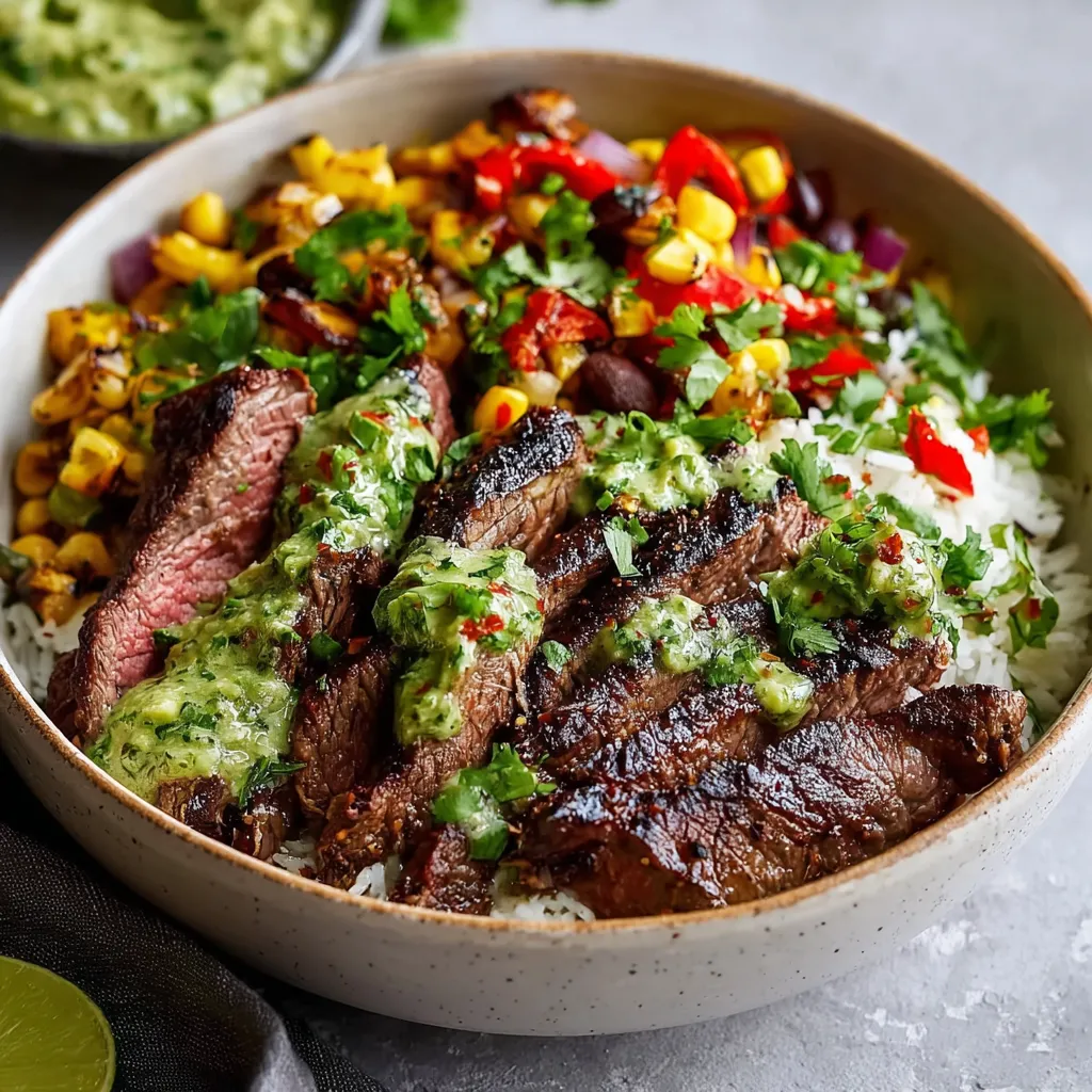 BEST CILANTRO LIME STEAK BOWLS