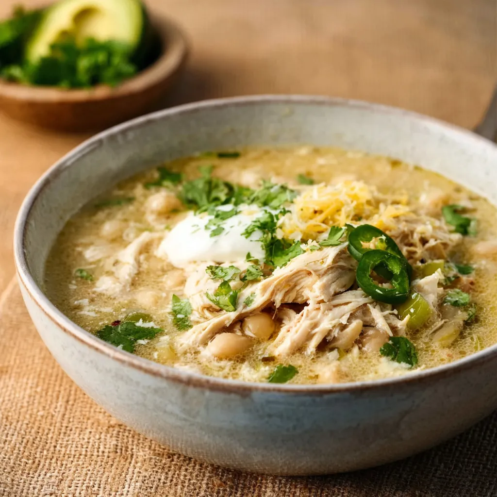 BEST KETO WHITE CHICKEN CHILI