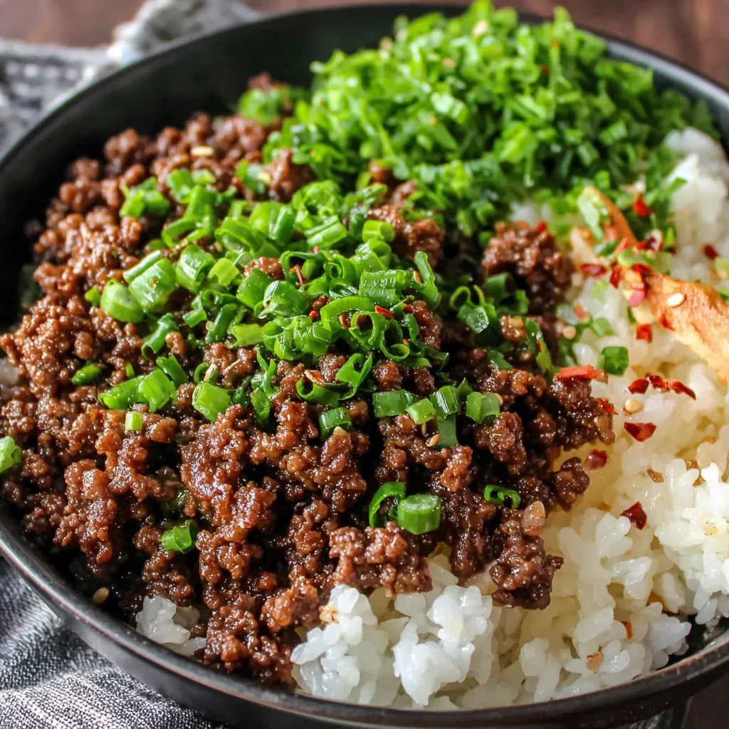 BEST KOREAN GROUND BEEF BOWL